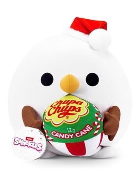 NIB Snackles Christmas Snowman & Chupachups 14 Inch Plush by ZURU